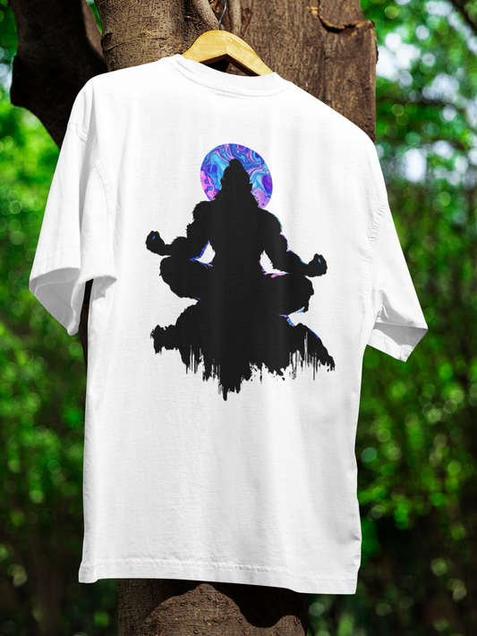 Zen with Hanuman - Unisex Oversized T-Shirt KayaHustle