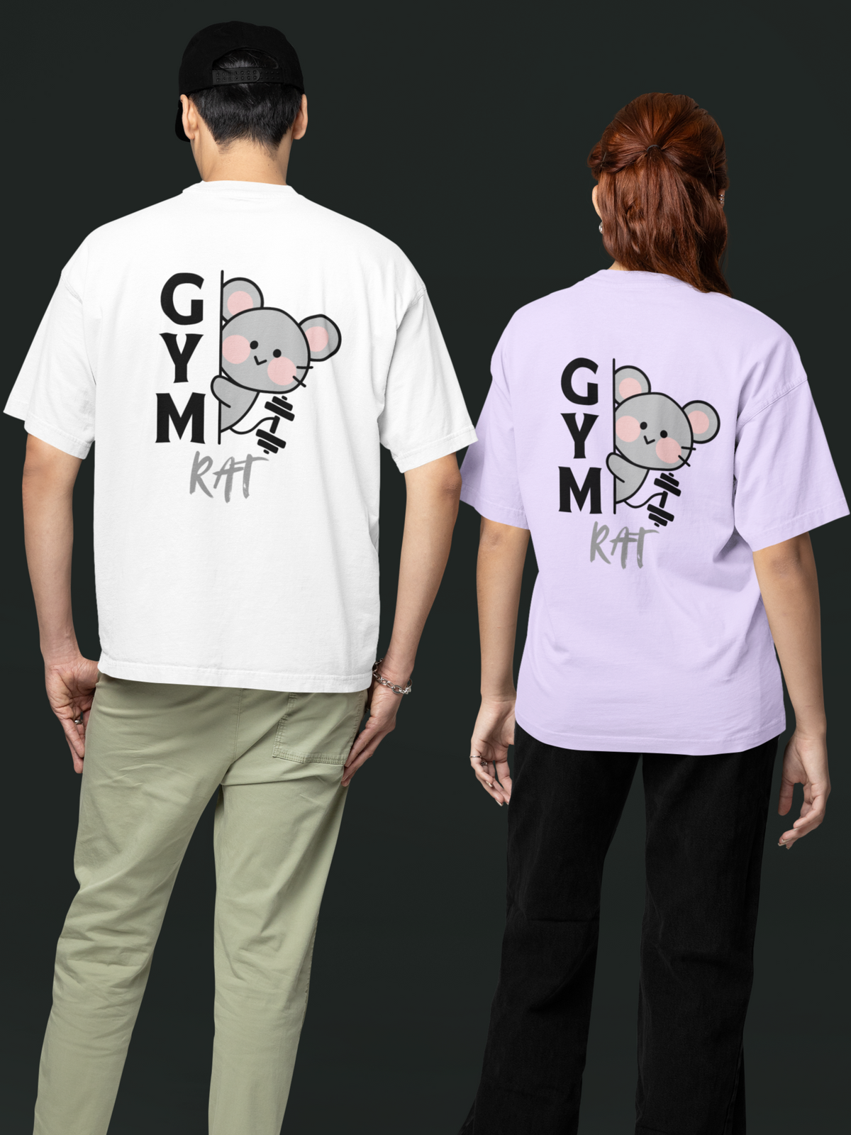 Gym Rat - Unisex Terry Oversized Tee KayaHustle