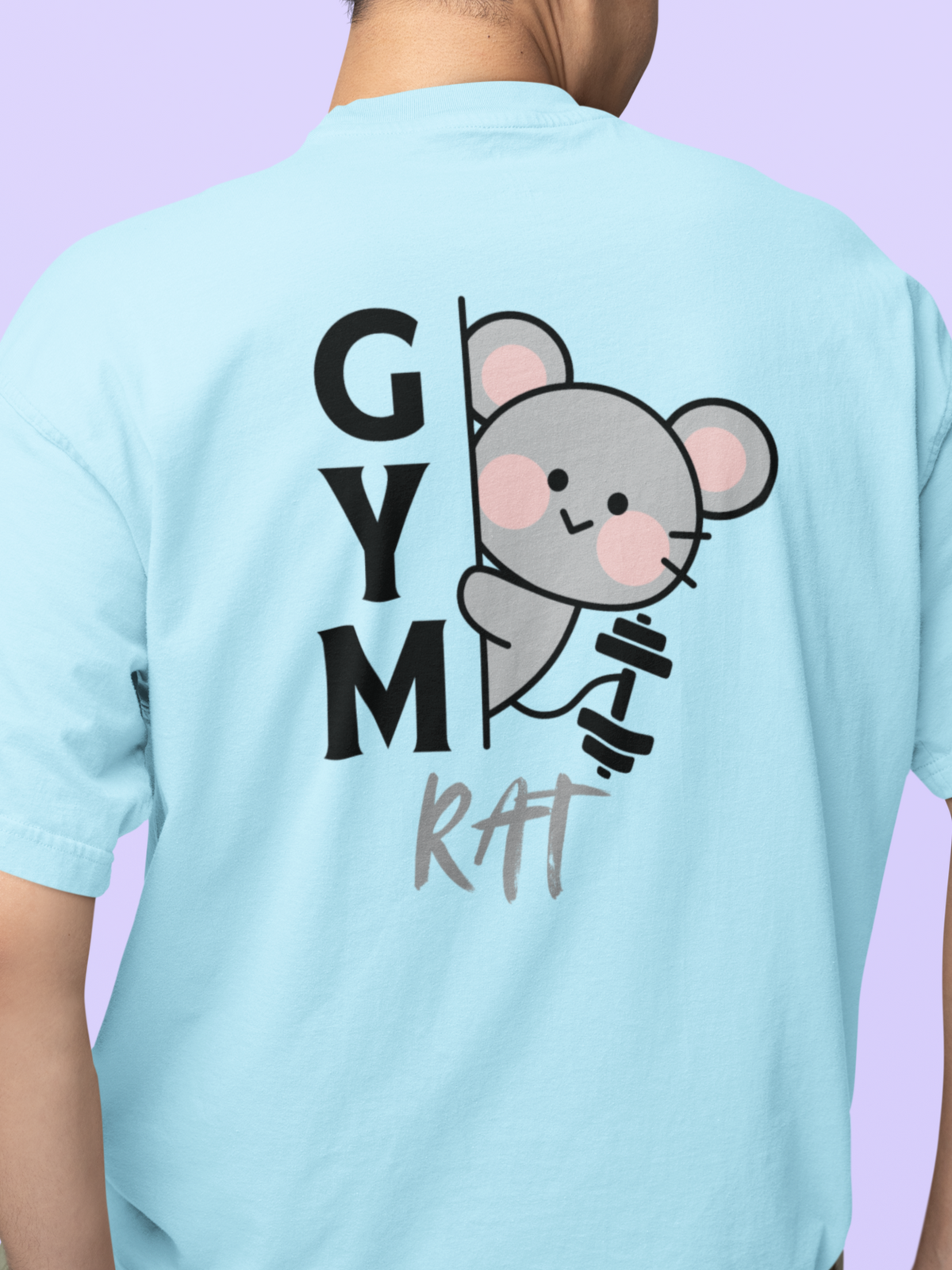 Gym Rat - Unisex Terry Oversized Tee KayaHustle