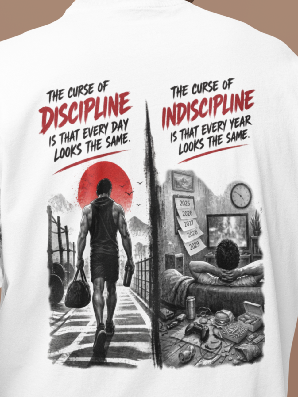 Curse of Discipline - Unisex Oversized T-Shirt KayaHustle