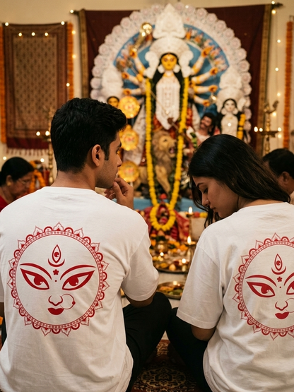Minimalist Maa Durga - Unisex Oversized T-Shirt KayaHustle