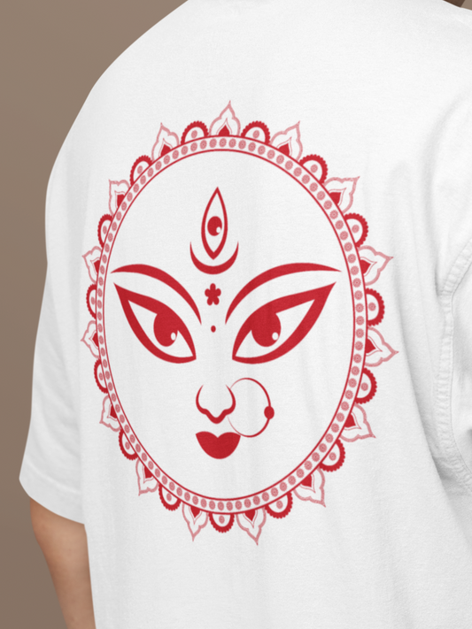 Minimalist Maa Durga - Unisex Oversized T-Shirt KayaHustle