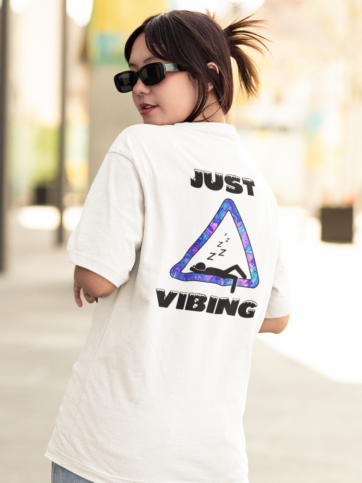 Just Vibing - Unisex Oversized T-Shirt KayaHustle