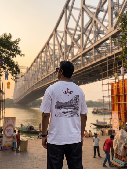 Howrah Bridge - Unisex Oversized T-Shirt KayaHustle